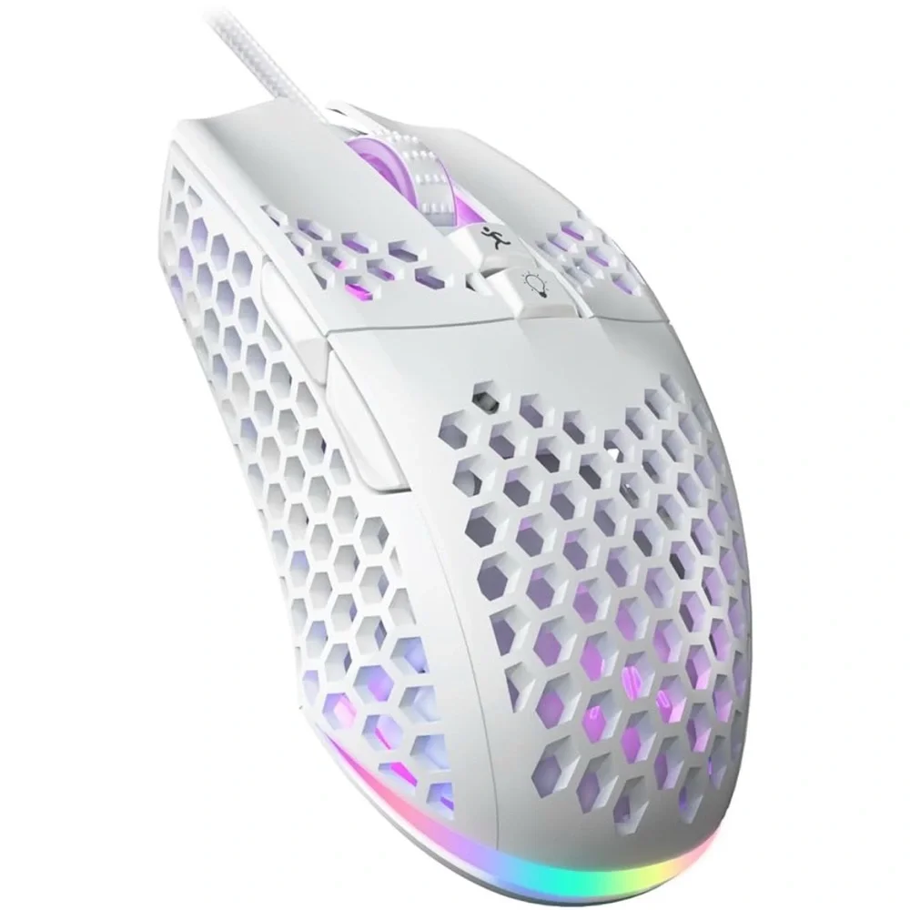 Gaming mouse lightweight honeycomb design